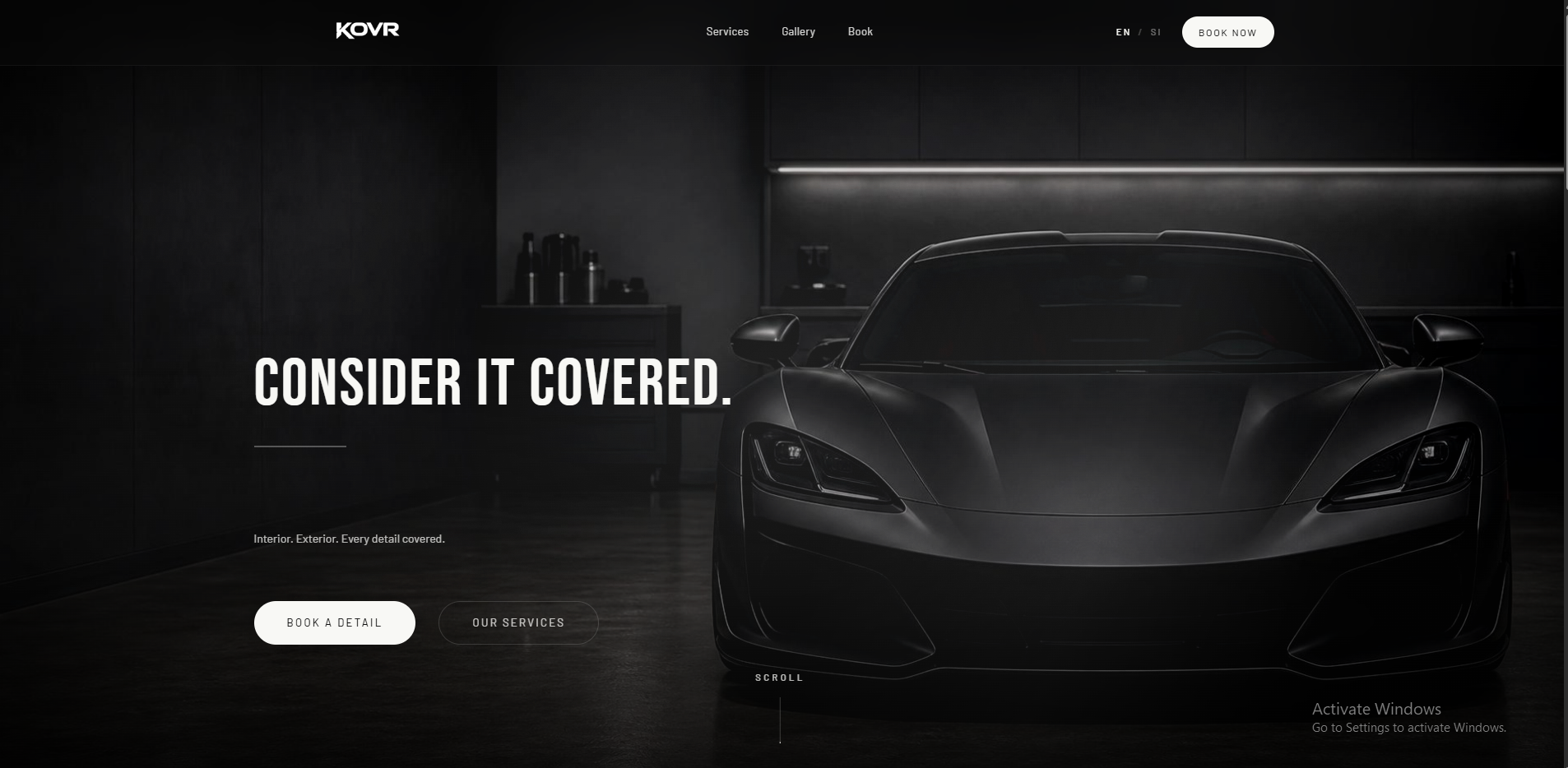 KOVR — premium automotive detailing brand